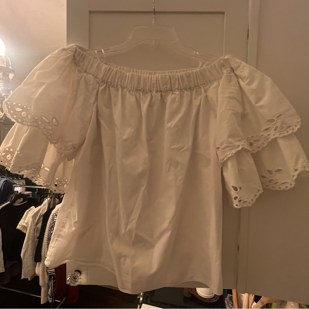 Kaari Blue Cream Skirt